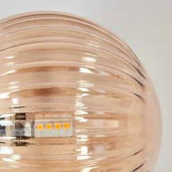 hofstein Chehalis Boule lumineuse, Applique murale Ambre, 3 lumières