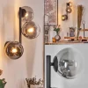 hofstein Chehalis Boule lumineuse, Applique murale 28 cm Chrome, Clair, Fumé, 3 lumières