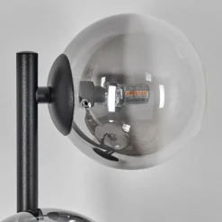 hofstein Chehalis Boule lumineuse, Applique murale 28 cm Chrome, Clair, Fumé, 3 lumières