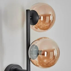 hofstein Chehalis Boule lumineuse, Applique murale Ambre, 3 lumières