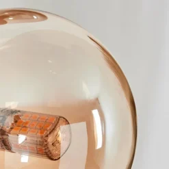 hofstein Chehalis Boule lumineuse, Applique murale 23 cm Ambre, Fumé, 3 lumières