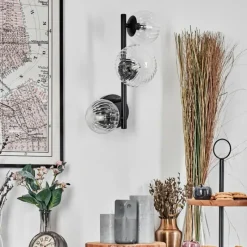 hofstein Chehalis Boule lumineuse 23 cm Clair, 3 lumières