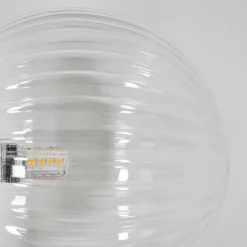 hofstein Chehalis Boule lumineuse 23 cm Clair, 3 lumières