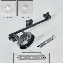 hofstein Chehalis Boule lumineuse 23 cm Clair, 3 lumières