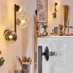 hofstein Chehalis Boule lumineuse 23 cm Clair, 3 lumières