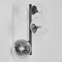 hofstein Chehalis Boule lumineuse 23 cm Clair, 3 lumières