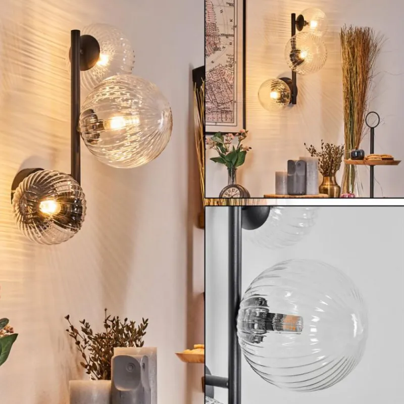 hofstein Chehalis Boule lumineuse 36.5 cm Clair, 3 lumières