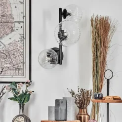 hofstein Chehalis Boule lumineuse 36.5 cm Clair, 3 lumières