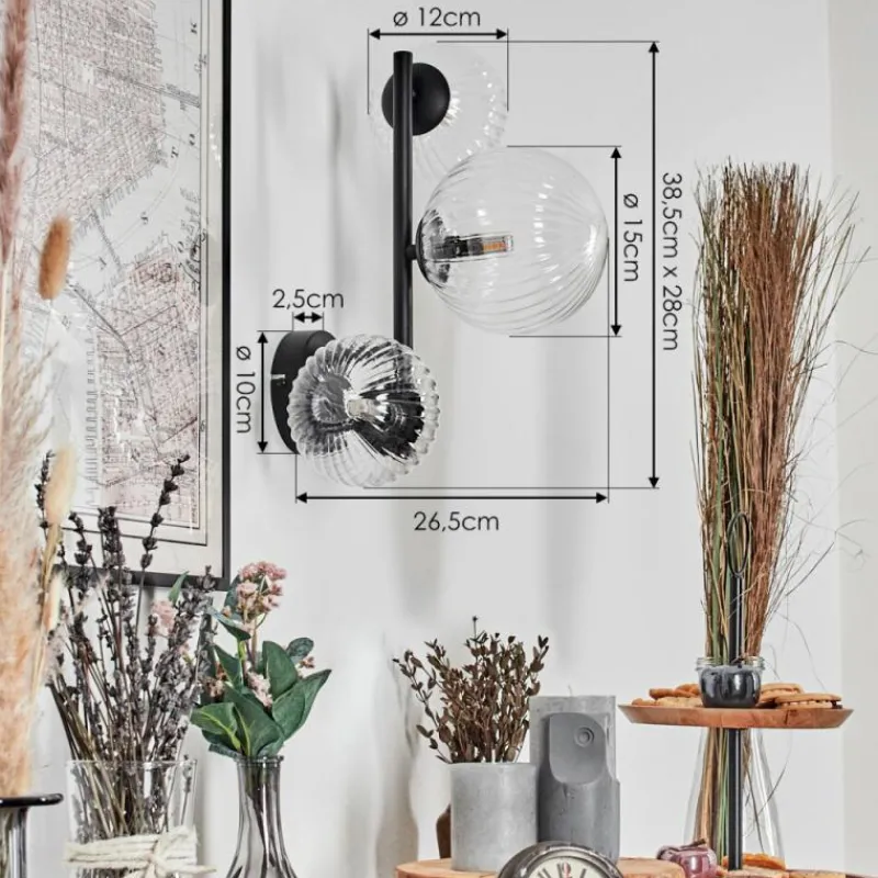 hofstein Chehalis Boule lumineuse 36.5 cm Clair, 3 lumières