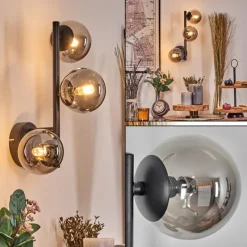 hofstein Chehalis Boule lumineuse Fumé, 3 lumières