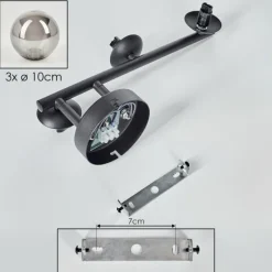 hofstein Chehalis Boule lumineuse Fumé, 3 lumières