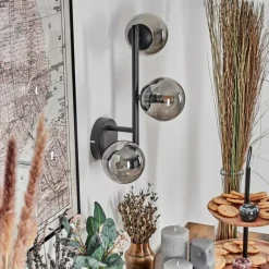 hofstein Chehalis Boule lumineuse Fumé, 3 lumières