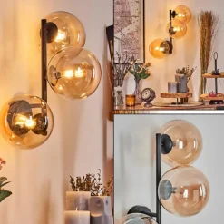 hofstein Chehalis Boule lumineuse Ambre, 3 lumières