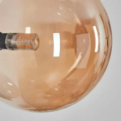 hofstein Chehalis Boule lumineuse, Applique murale Ambre, Fumé, 3 lumières