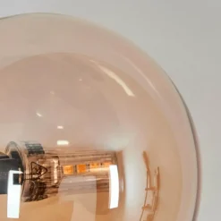 hofstein Chehalis Boule lumineuse, Applique murale Ambre, 3 lumières