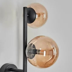 hofstein Chehalis Boule lumineuse, Applique murale Ambre, 3 lumières