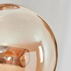 Suspension Verre Fumé-hofstein Chehalis Boule lumineuse, Applique murale Ambre, Fumé, 3 lumières