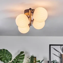 hofstein Chehalis Plafonnier Blanc, 4 lumières