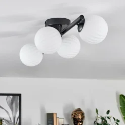 hofstein Chehalis Plafonnier Blanc, 4 lumières