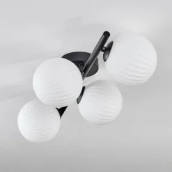 hofstein Chehalis Plafonnier Blanc, 4 lumières