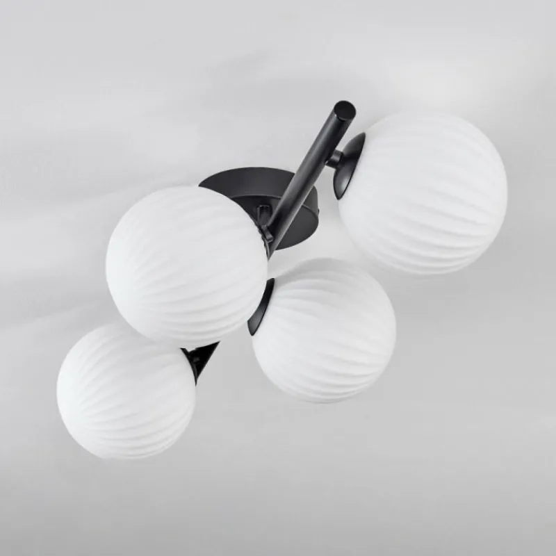 hofstein Chehalis Plafonnier Blanc, 4 lumières