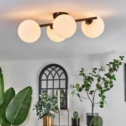 hofstein Chehalis Plafonnier Blanc, 4 lumières