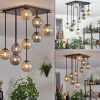 hofstein Chehalis Plafonnier, Boule lumineuse Ambre, Fumé, 9 lumières
