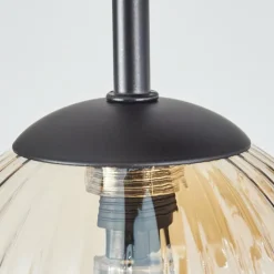 hofstein Chehalis Plafonnier, Boule lumineuse Ambre, Clair, Fumé, 9 lumières