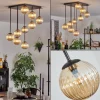 Lampes Vintages & Rétros-hofstein Chehalis Plafonnier, Boule lumineuse Ambre, 9 lumières