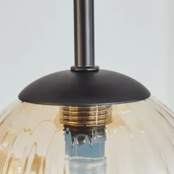 Lampes Vintages & Rétros-hofstein Chehalis Plafonnier, Boule lumineuse Ambre, 9 lumières