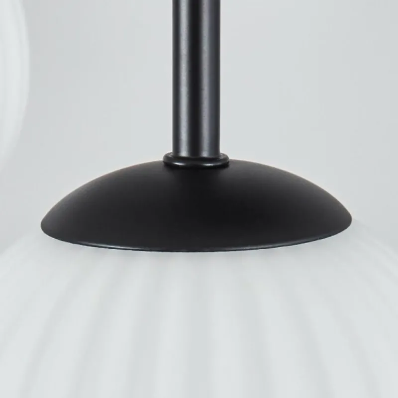 hofstein Chehalis Plafonnier, Boule lumineuse Blanc, 9 lumières