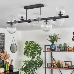 Lampes À Boules-hofstein Chehalis Plafonnier, Boule lumineuse Clair, 8 lumières