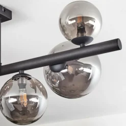 hofstein Chehalis Plafonnier, Boule lumineuse Fumé, 8 lumières