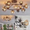 hofstein Chehalis Plafonnier, Boule lumineuse 76 cm Ambre, Clair, Fumé, 12 lumières