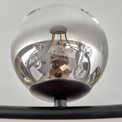 hofstein Chehalis Plafonnier, Boule lumineuse 76 cm Clair, Fumé, 12 lumières