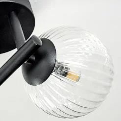 hofstein Chehalis Plafonnier, Boule lumineuse Clair, 3 lumières