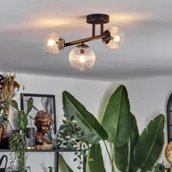 hofstein Chehalis Plafonnier, Boule lumineuse Clair, 3 lumières