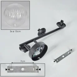 Lampes À Boules-hofstein Chehalis Plafonnier, Boule lumineuse Clair, 3 lumières