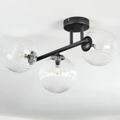 Lampes À Boules-hofstein Chehalis Plafonnier, Boule lumineuse Clair, 3 lumières