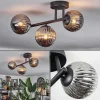 hofstein Chehalis Plafonnier, Boule lumineuse Fumé, 3 lumières