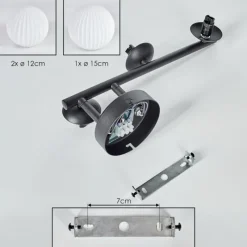 Lampes À Boules-hofstein Chehalis Plafonnier, Boule lumineuse Blanc, 3 lumières