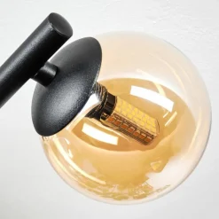 hofstein Chehalis Plafonnier, Boule lumineuse Ambre, 3 lumières