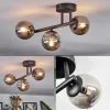 Suspension Verre Fumé-hofstein Chehalis Plafonnier, Boule lumineuse Fumé, 3 lumières