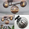 hofstein Chehalis Plafonnier, Boule lumineuse Fumé, 3 lumières