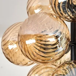 hofstein Chehalis Plafonnier, Boule lumineuse 39 cm LED Ambre, 13 lumières