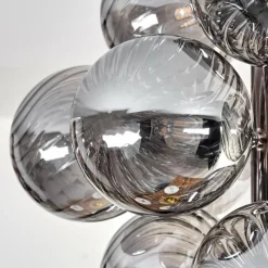 hofstein Chehalis Plafonnier, Boule lumineuse 39 cm LED Fumé, 13 lumières