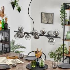 hofstein Chehalis Suspension, Boule lumineuse, Suspension Clair, Fumé, 10 lumières