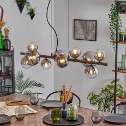 hofstein Chehalis Suspension, Boule lumineuse, Suspension Clair, Fumé, 10 lumières