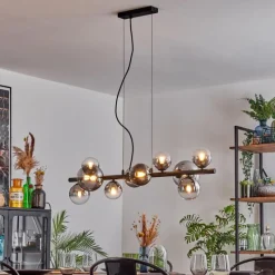 hofstein Chehalis Suspension, Boule lumineuse, Suspension Clair, Fumé, 10 lumières