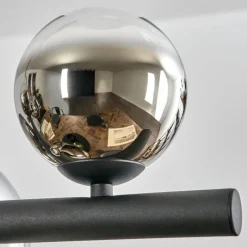 hofstein Chehalis Suspension, Boule lumineuse, Suspension Chrome, Clair, Fumé, 10 lumières